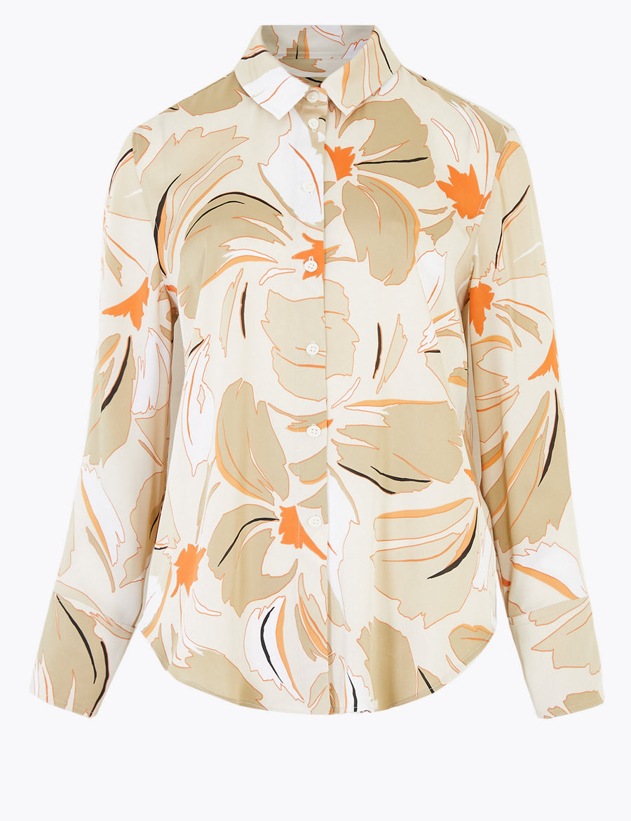 Floral Long Sleeve Shirt Marks & Spencer Philippines