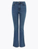 Cotton Luxury High Waisted Flared Jeans