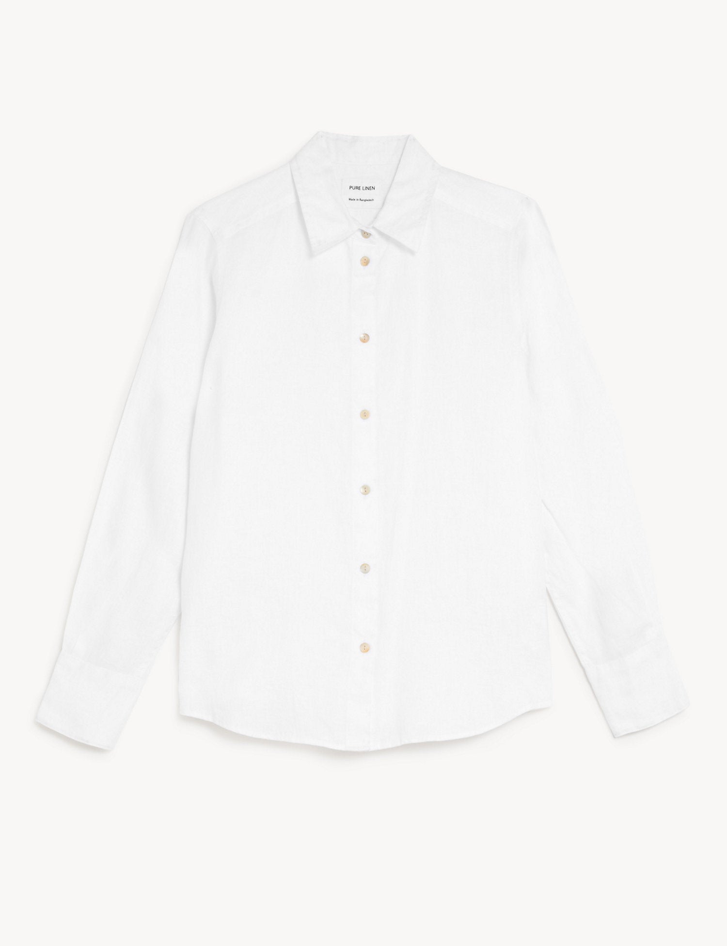 Pure Linen Long Sleeve Shirt