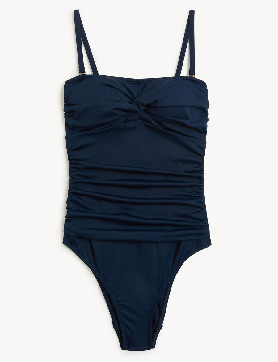 Tummy Control Padded Bandeau Swimsuit