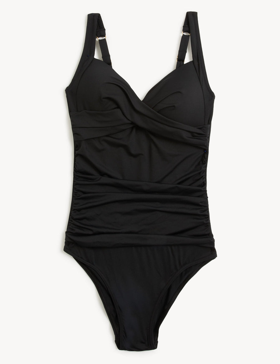 Tummy Control Padded Ruched Plunge Swimsuit Marks & Spencer Philippines
