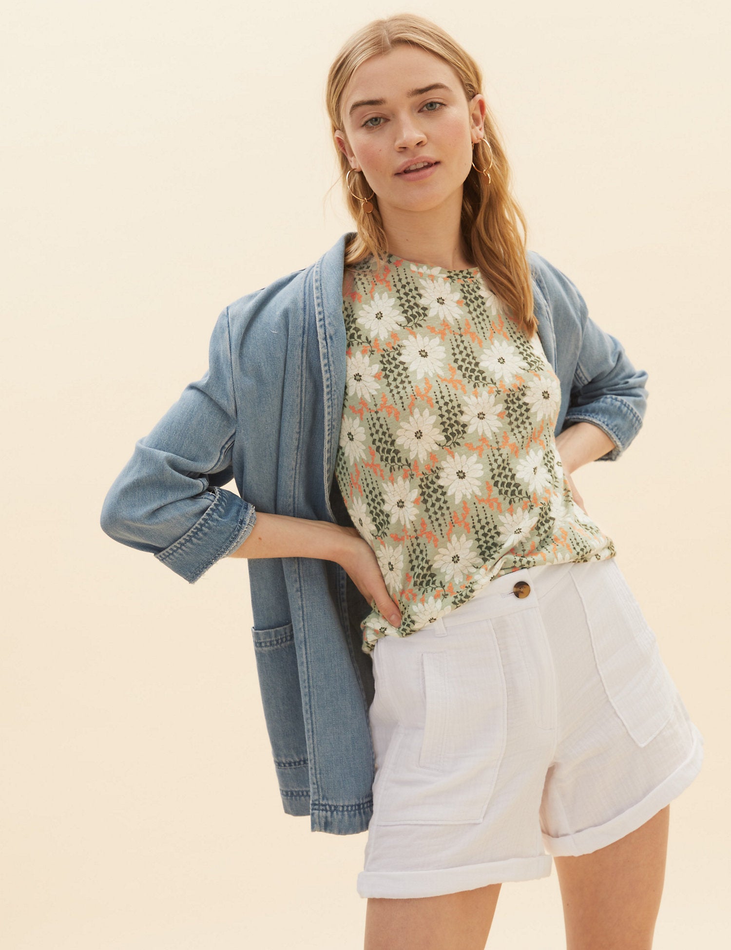 Floral Print Regular Fit T-Shirt