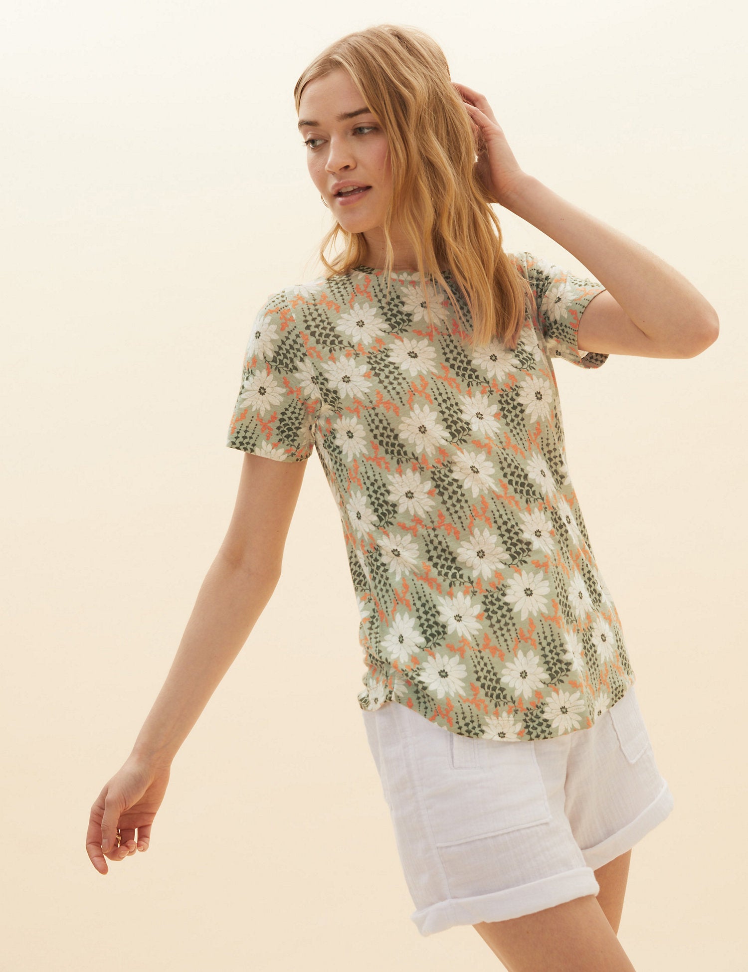 Floral Print Regular Fit T-Shirt