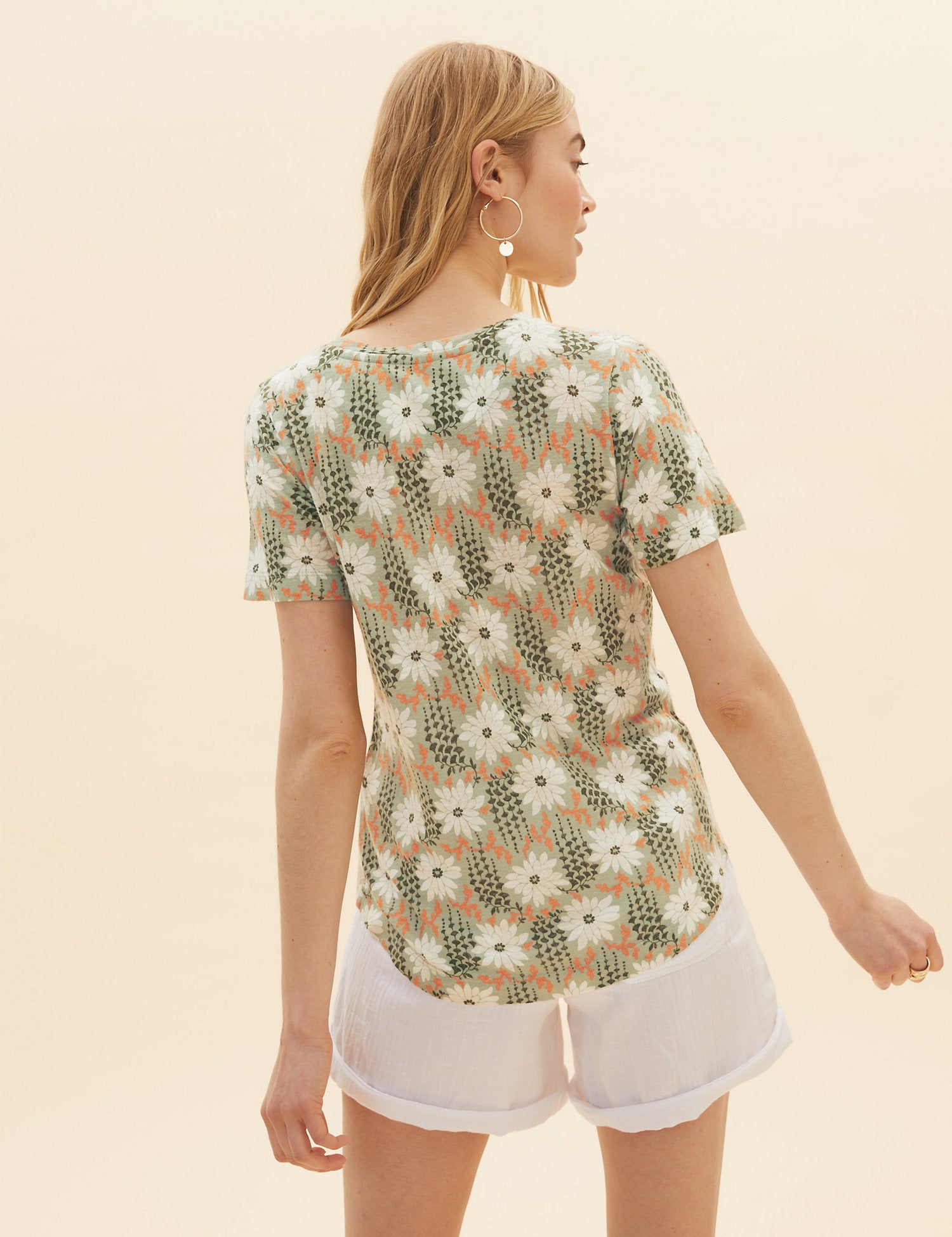Floral Print Regular Fit T-Shirt