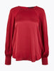 Satin Relaxed Fit Shell Top