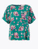 Floral Cupro Shell Top