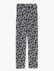 Printed Pleat Front Tapered Trousers