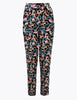 Printed Jersey Tapered Ankle Grazer Trousers