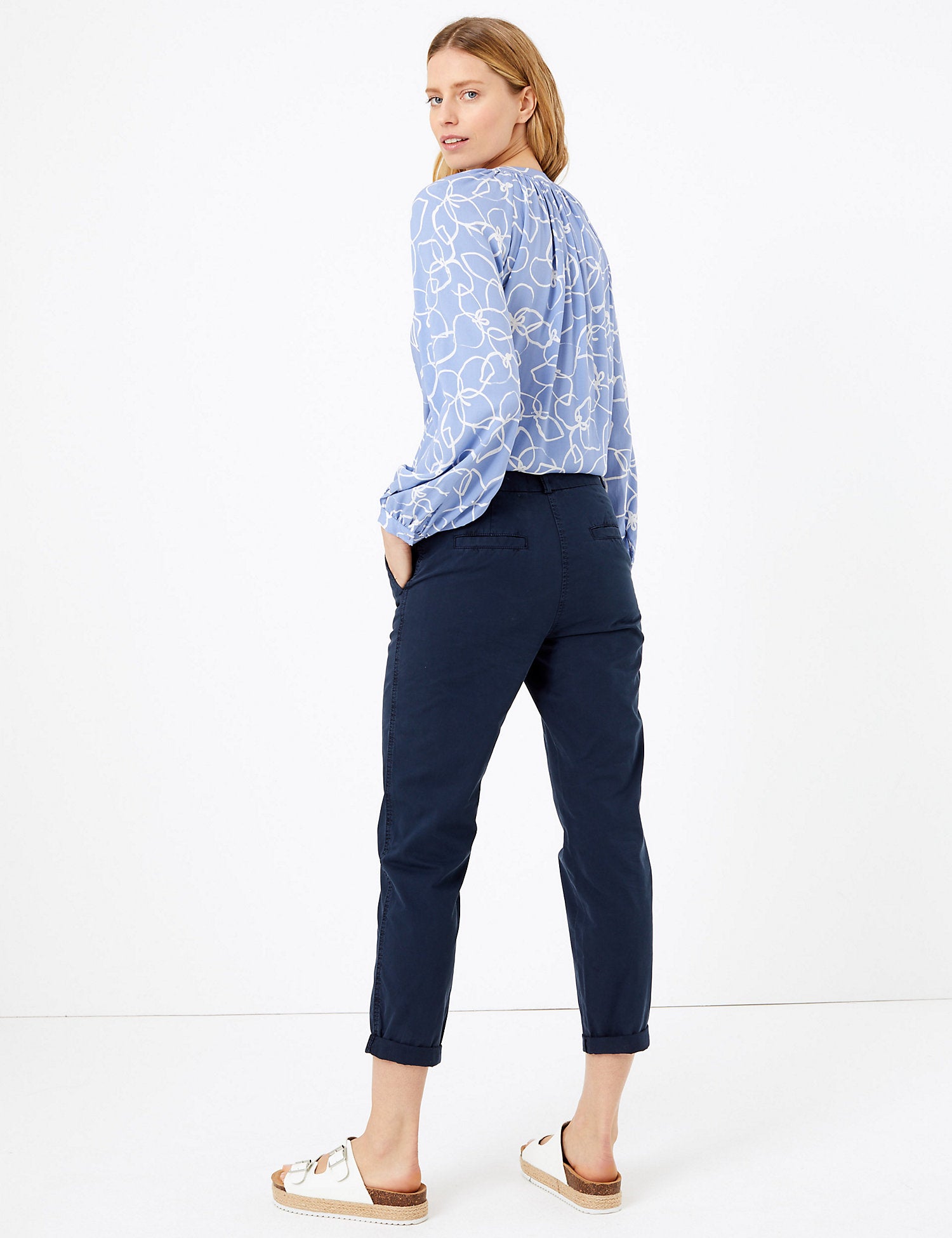 Pure Cotton Tapered Chinos