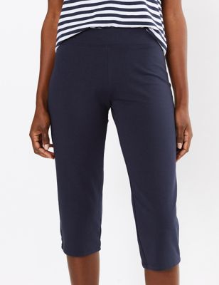 Cotton Straight Leg Cropped Jogger