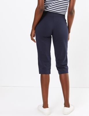 Cotton Straight Leg Cropped Jogger