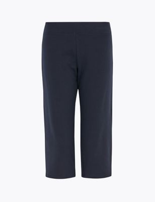 Cotton Straight Leg Cropped Jogger