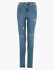 Ivy High Waisted Distressed Skinny Jeans
