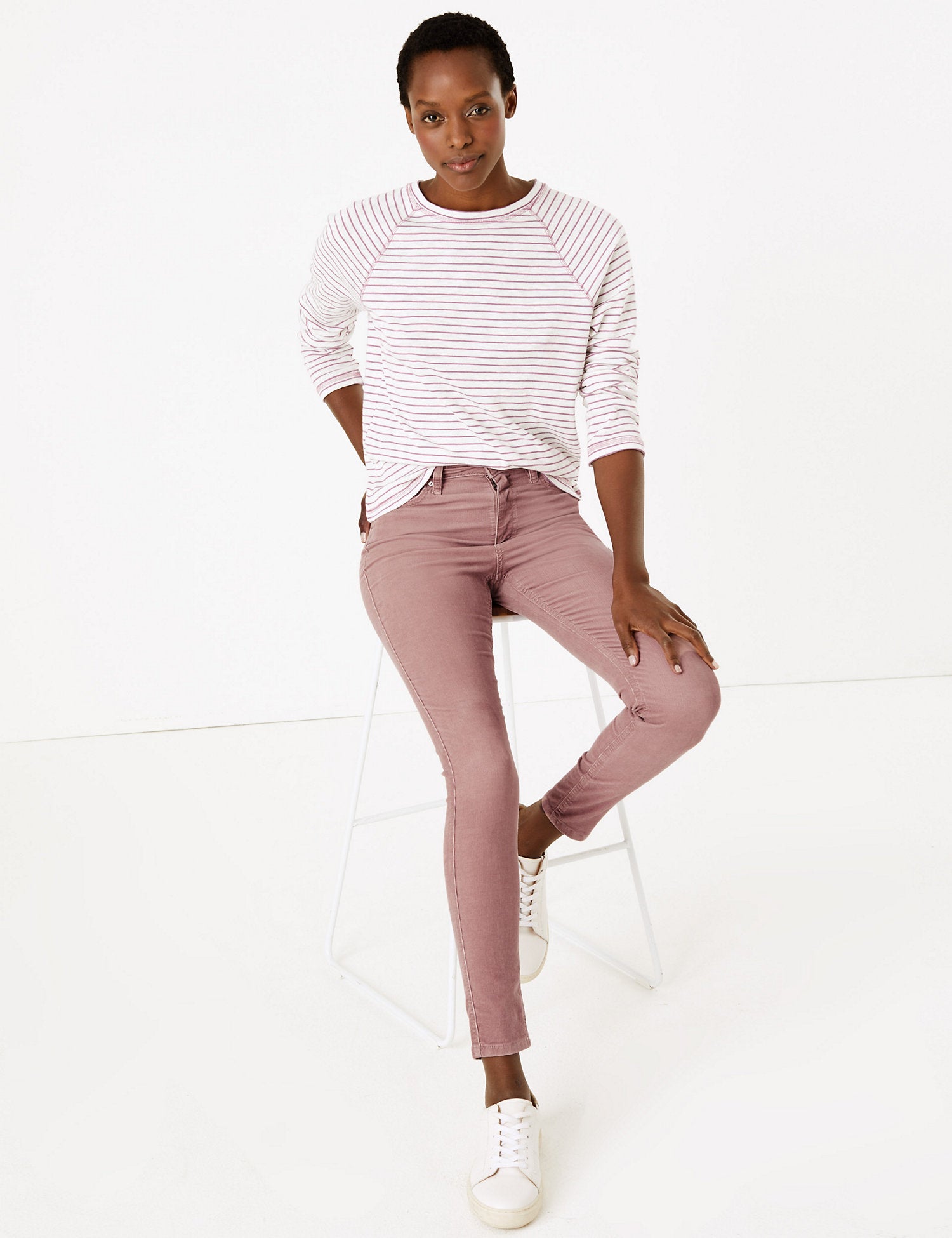 Corduroy Ankle Grazer Trousers