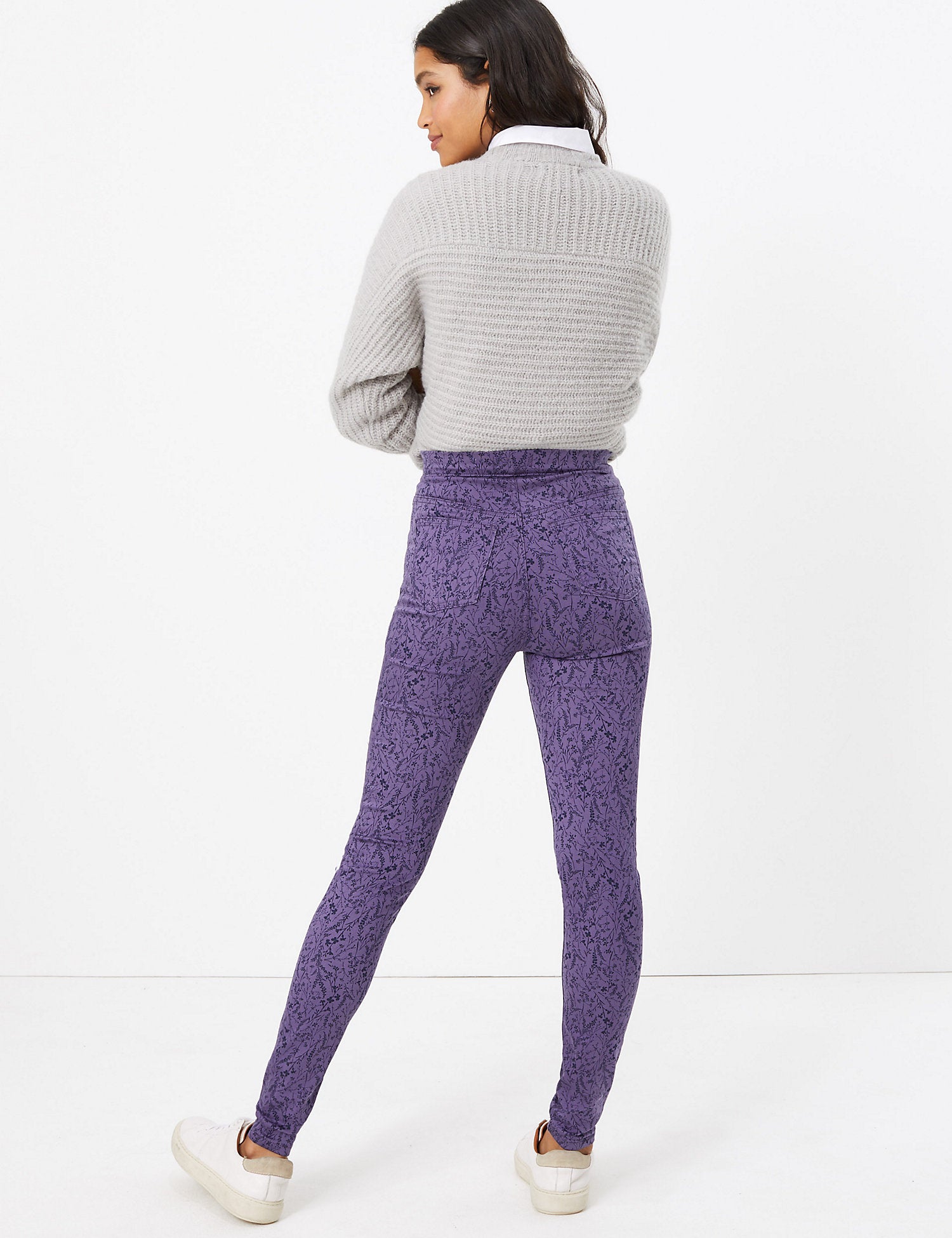 Cotton Rich Printed Jeggings