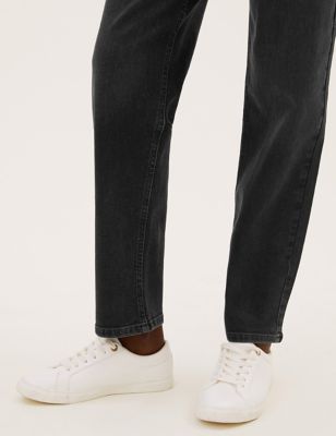 Relaxed High Waisted Tapered Jeans