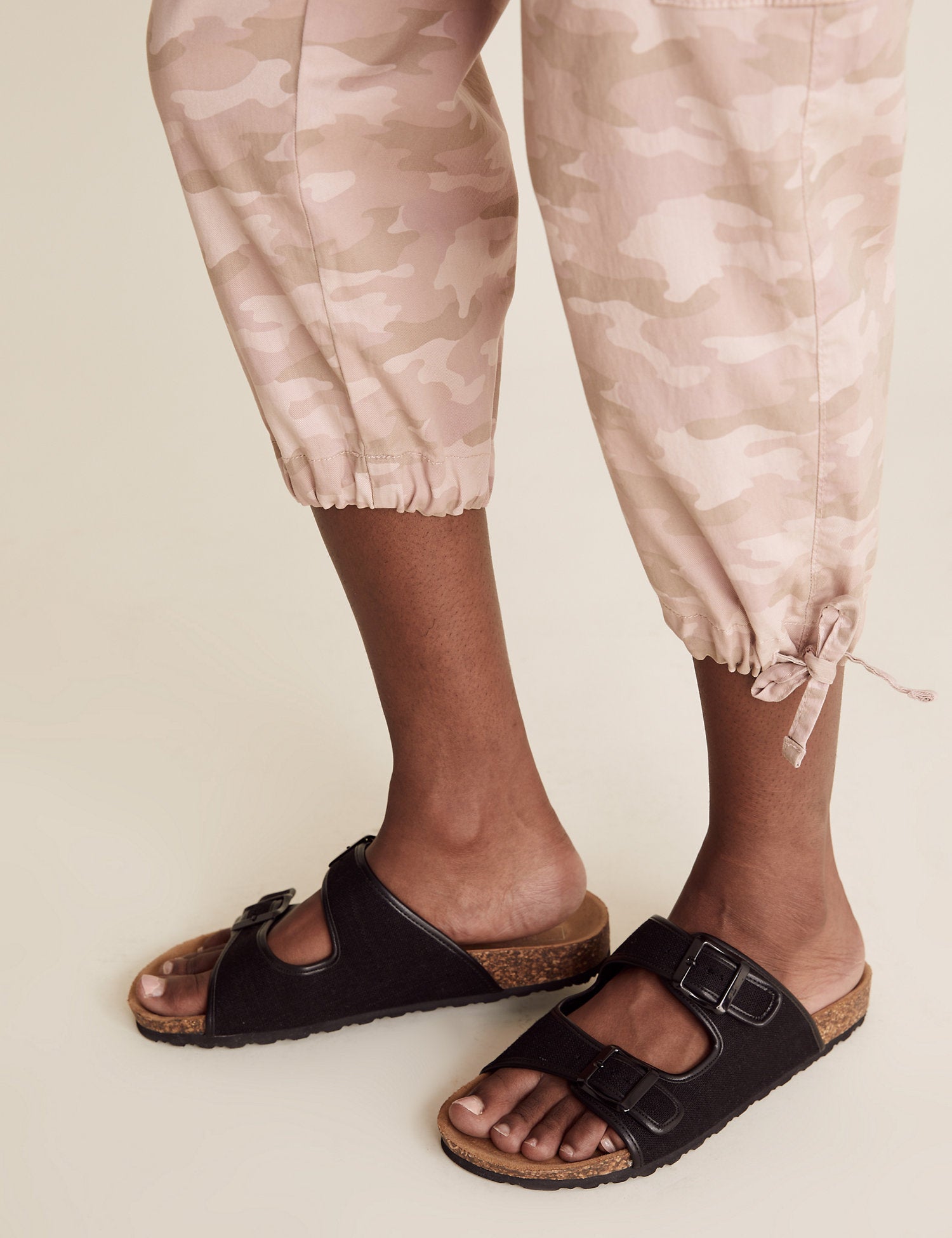 Tencel™ Cargo Camo Cropped Trousers