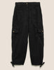Tencel Cargo Tapered Cropped Trousers