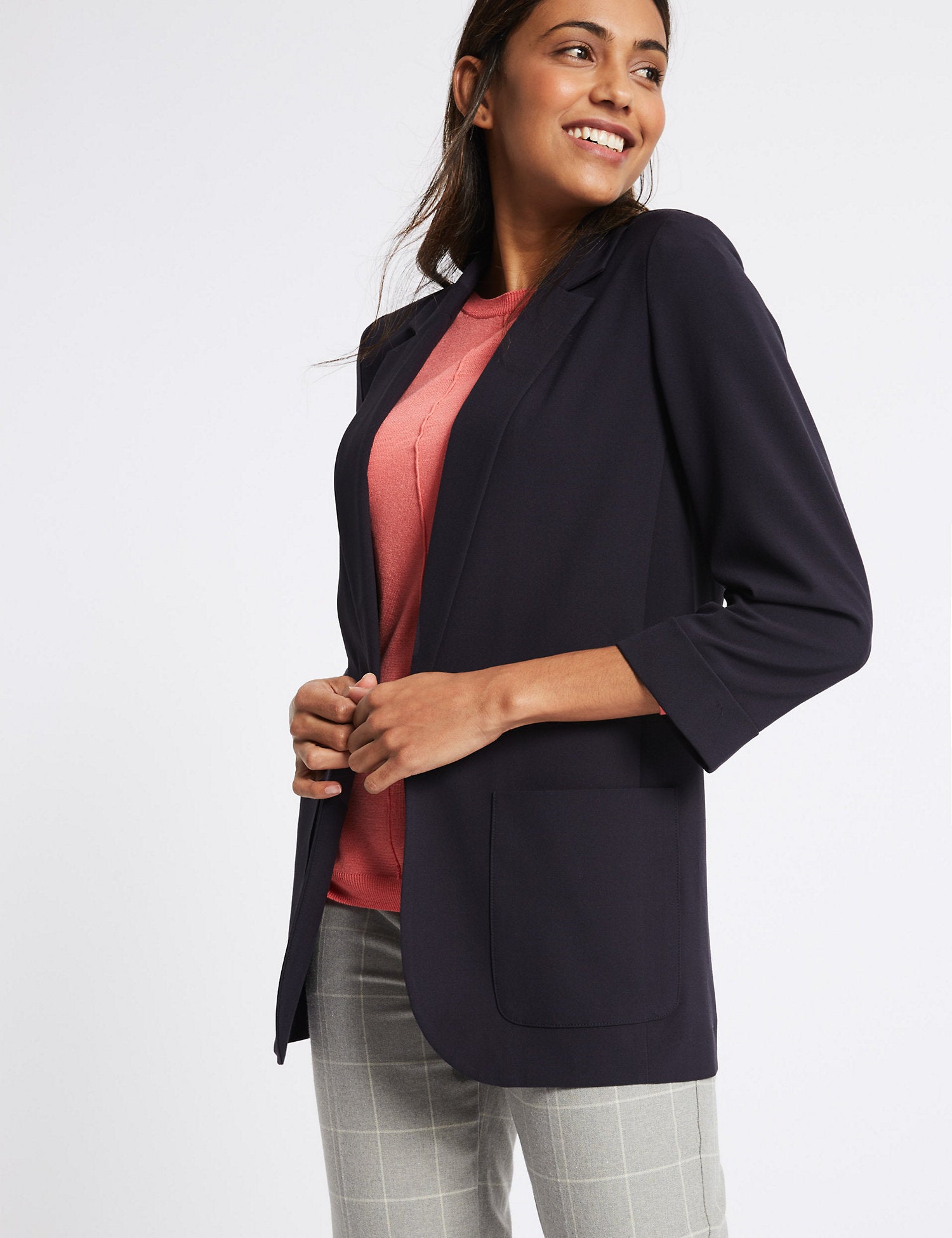 Tailored Patch Pocket Jacket