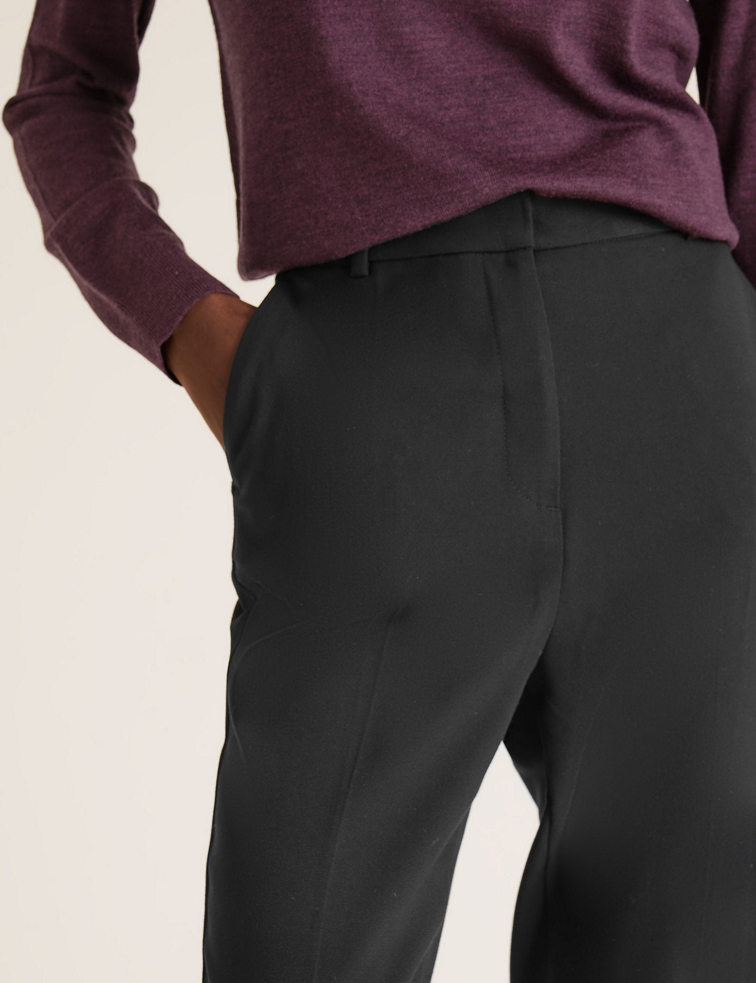 Slim Fit Ankle Grazer Trousers