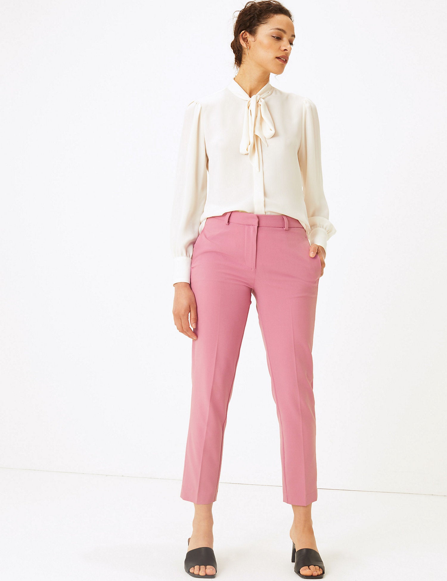 Slim Leg Ankle Grazer Trousers