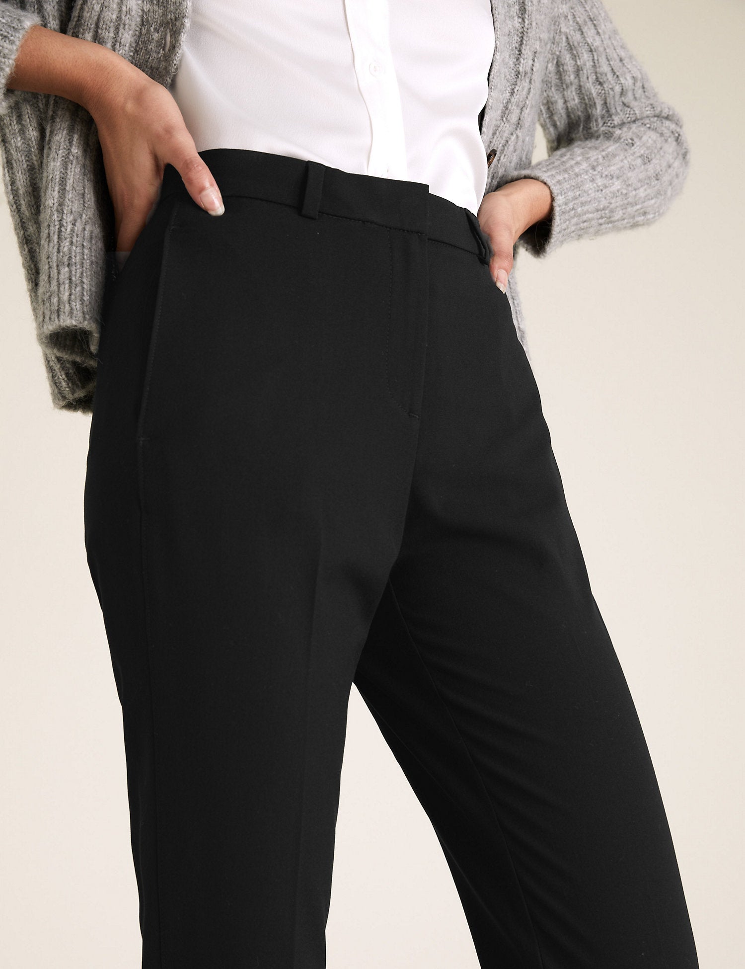 Slim Leg Ankle Grazer Trousers