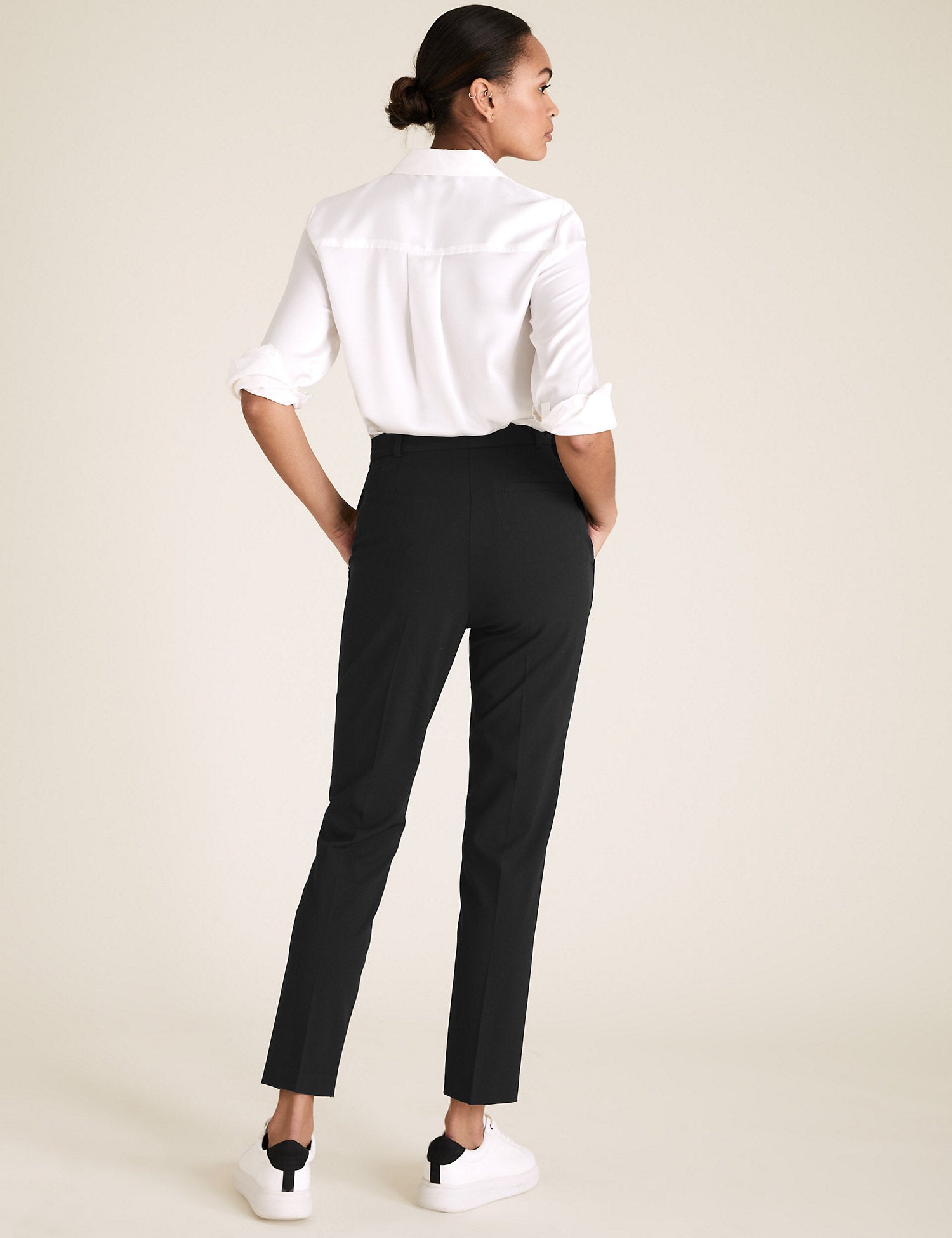 Slim Leg Ankle Grazer Trousers