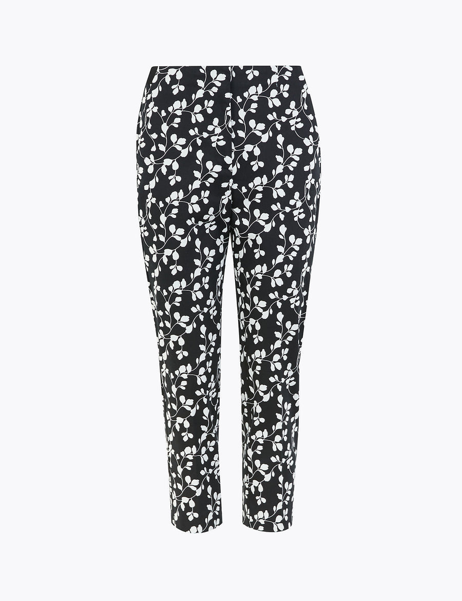 Mia Slim Fit Floral Cropped Trousers