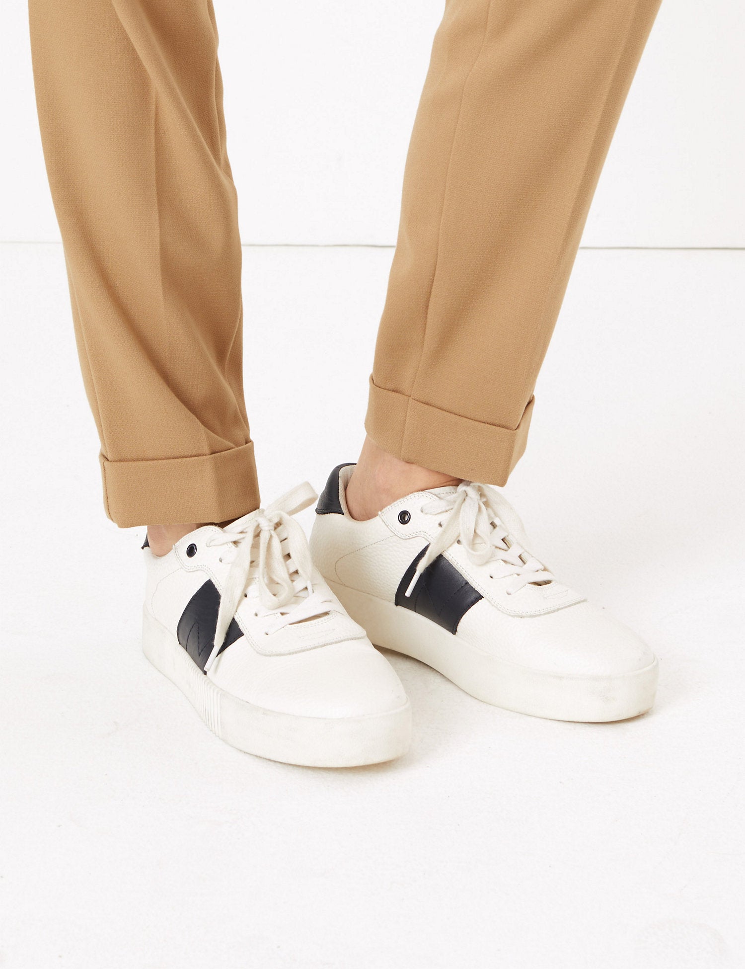 Drawstring Tapered Ankle Grazer Trousers