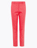 Mia Slim Cotton Polka Dot 7/8 Trousers