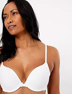 2 Pack Padded Push-up Plunge T-Shirt Bras AA-E