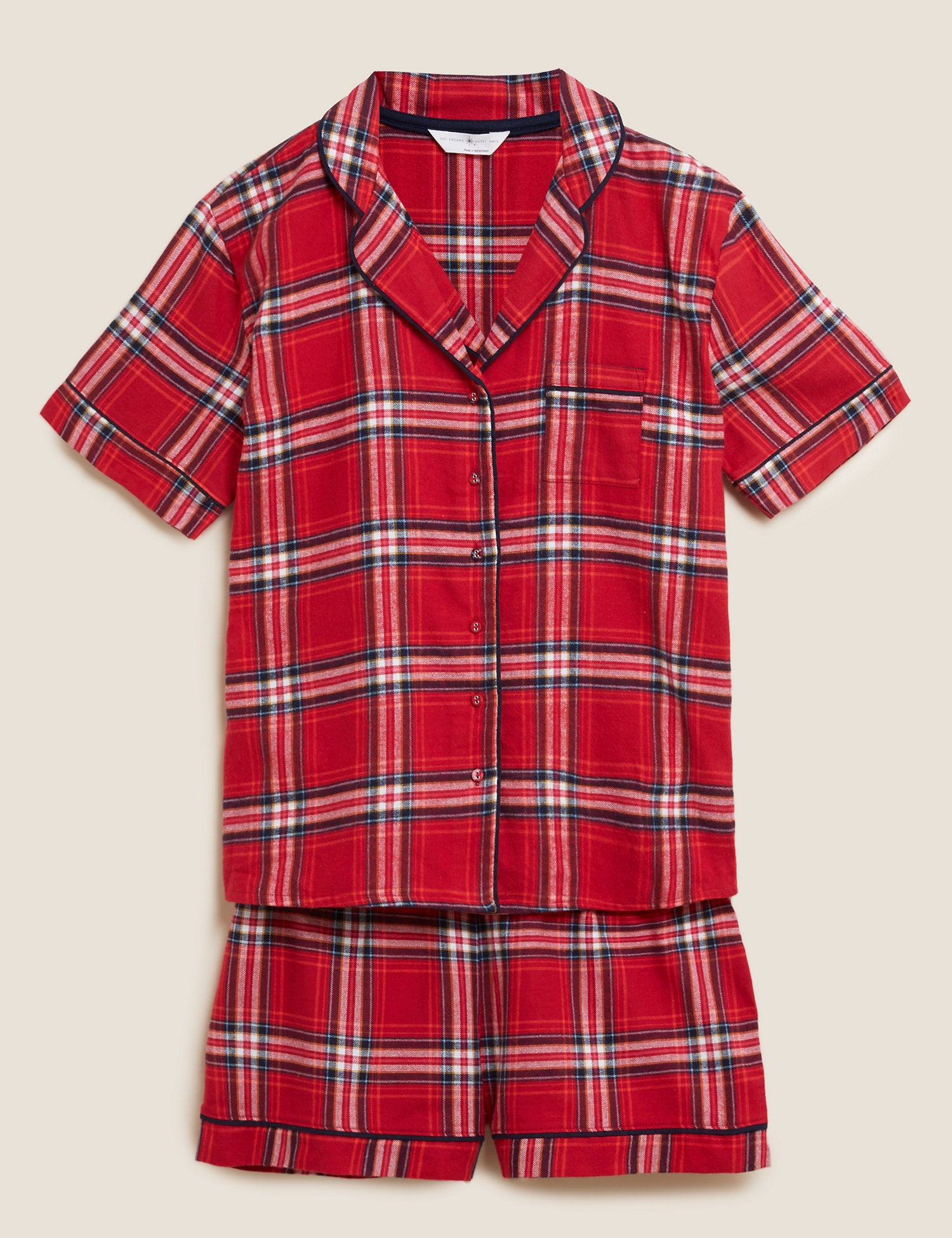 Women's Checked Family Short Pyjama Set
