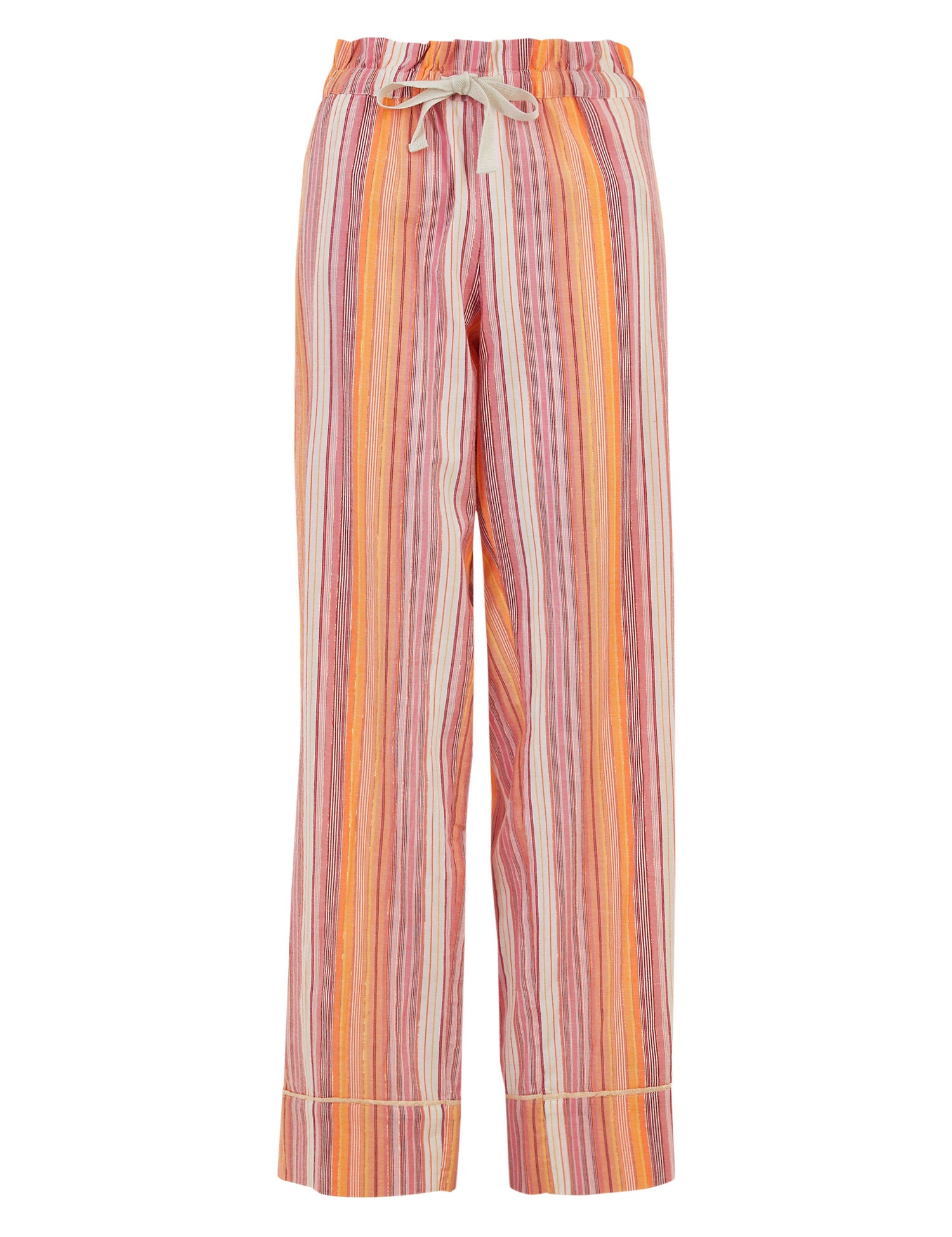 Cotton Striped Long Pyjama Bottoms