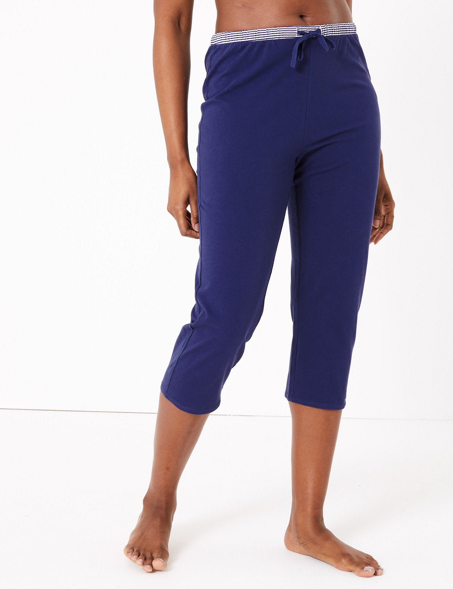 Cotton Cropped Pyjama Bottoms