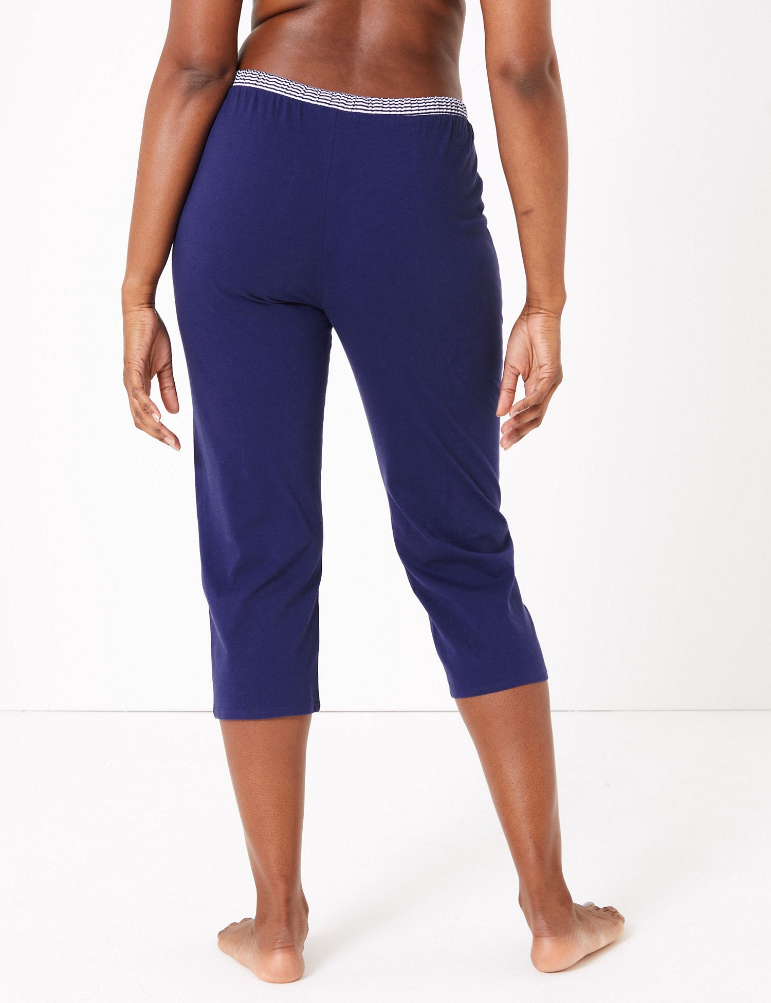 Cotton Cropped Pyjama Bottoms