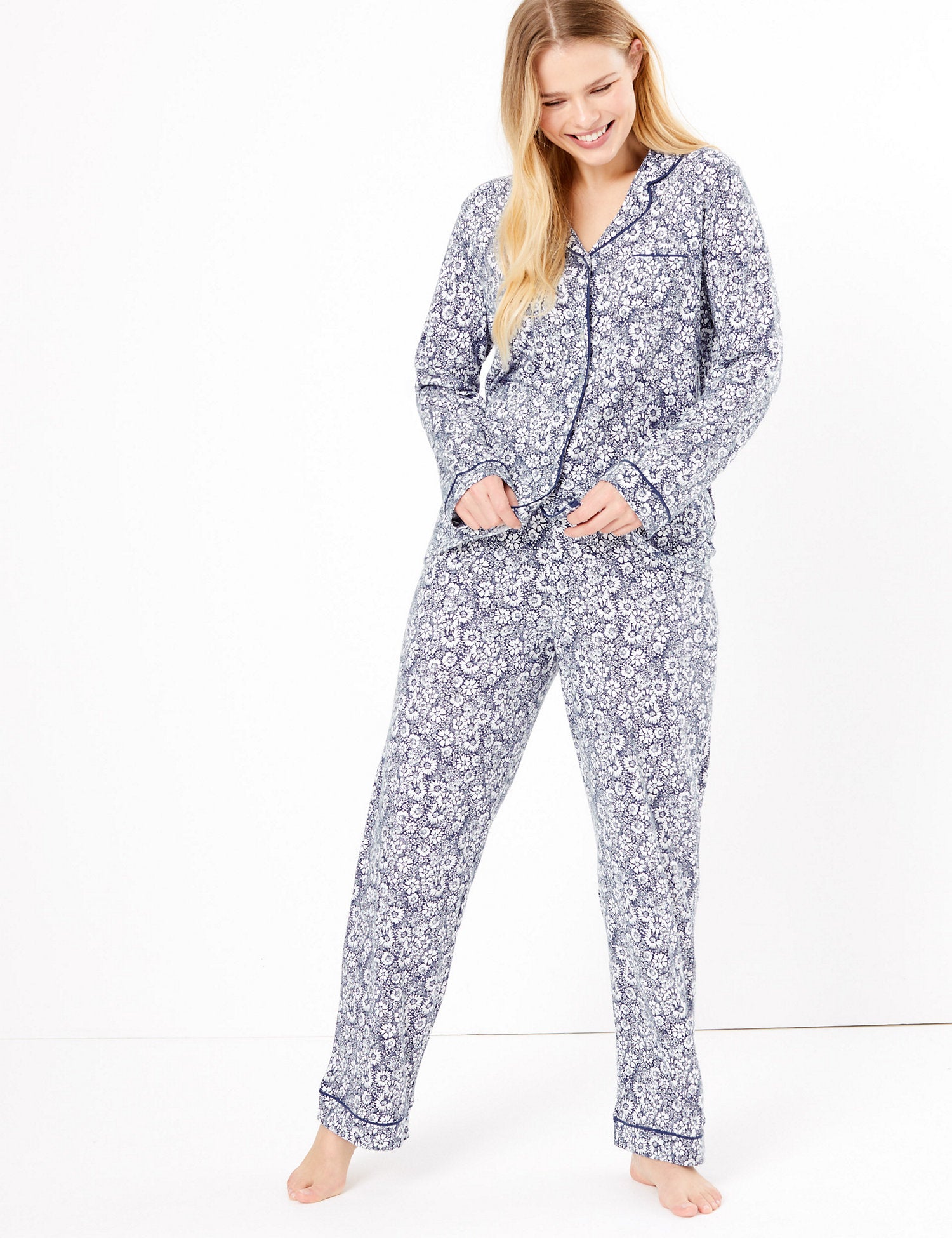 Cool Comfort™ Cotton Modal Floral Pyjama Set