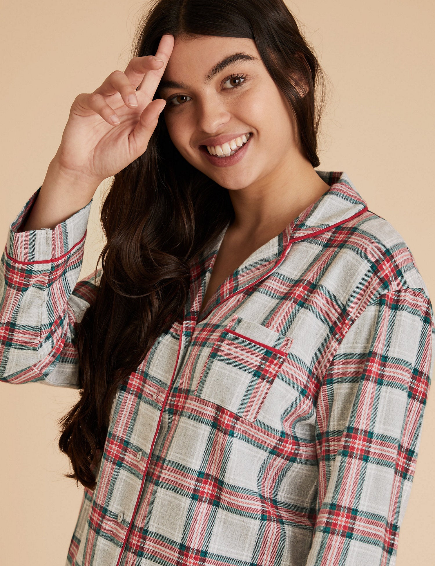 Women's Family Christmas Checked Pyjama Set