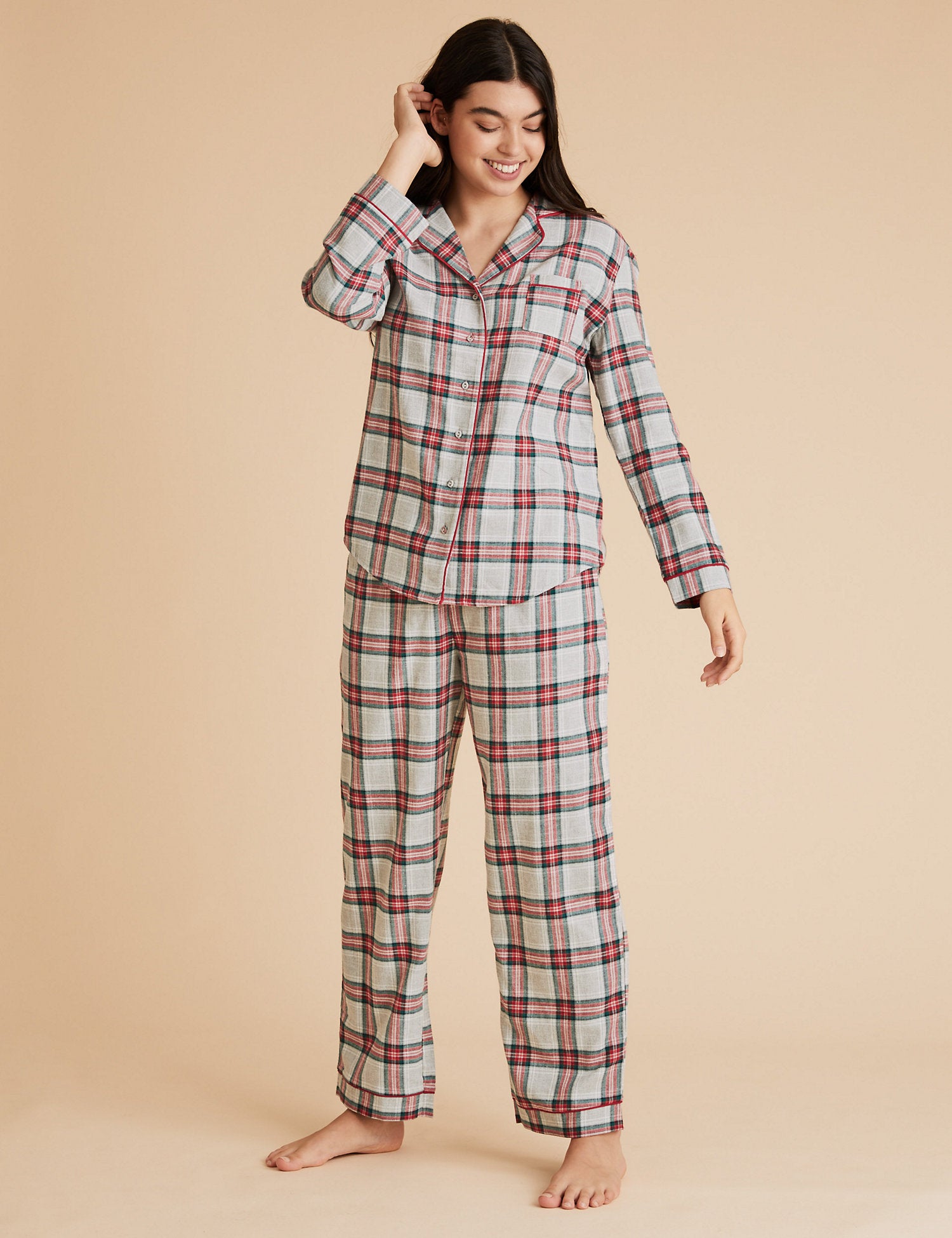 Women's Family Christmas Checked Pyjama Set
