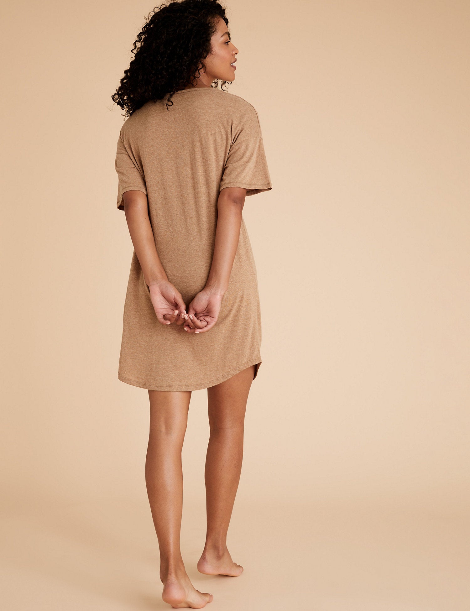 Cotton 'And Relax' Slogan Short Nightdress