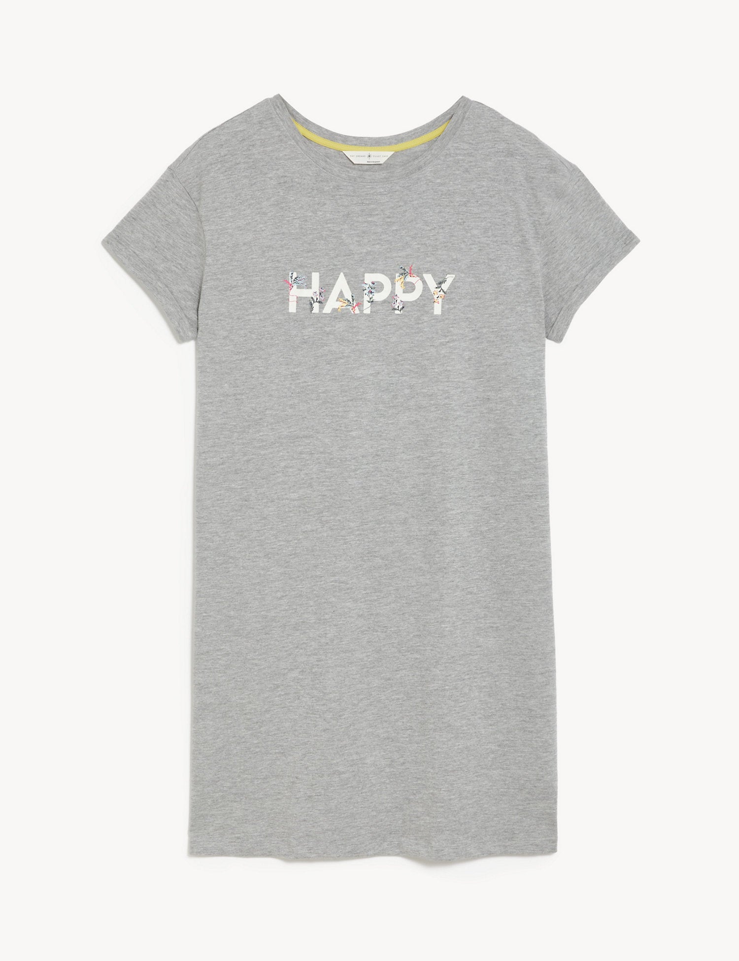 Cotton Rich Happy Slogan Short Nightdress