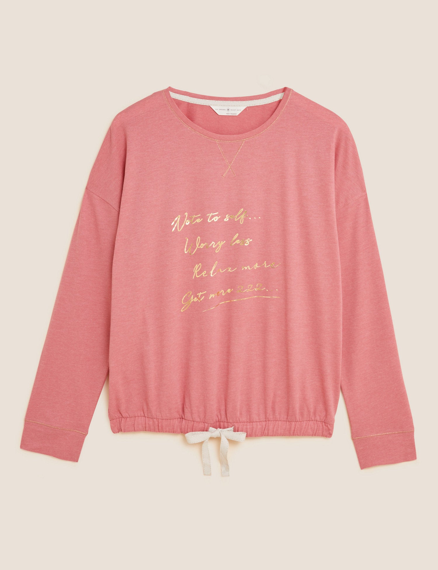 Cotton Worry Less Printed Pyjama Top