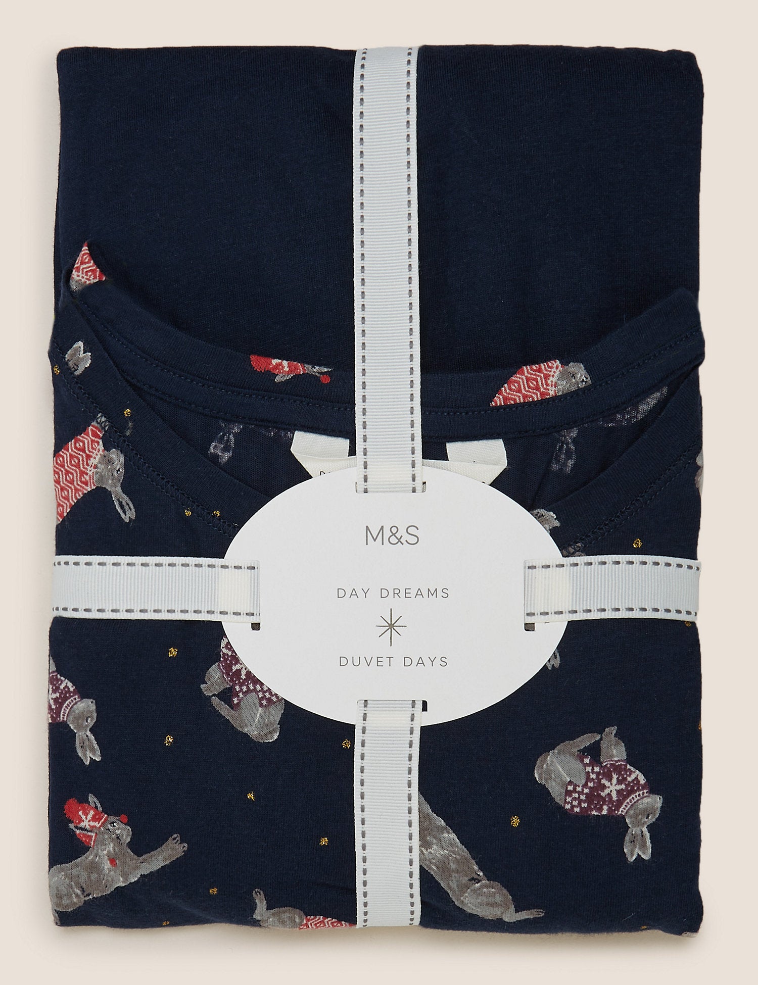 Pure Cotton Bunny Print Pyjama Set