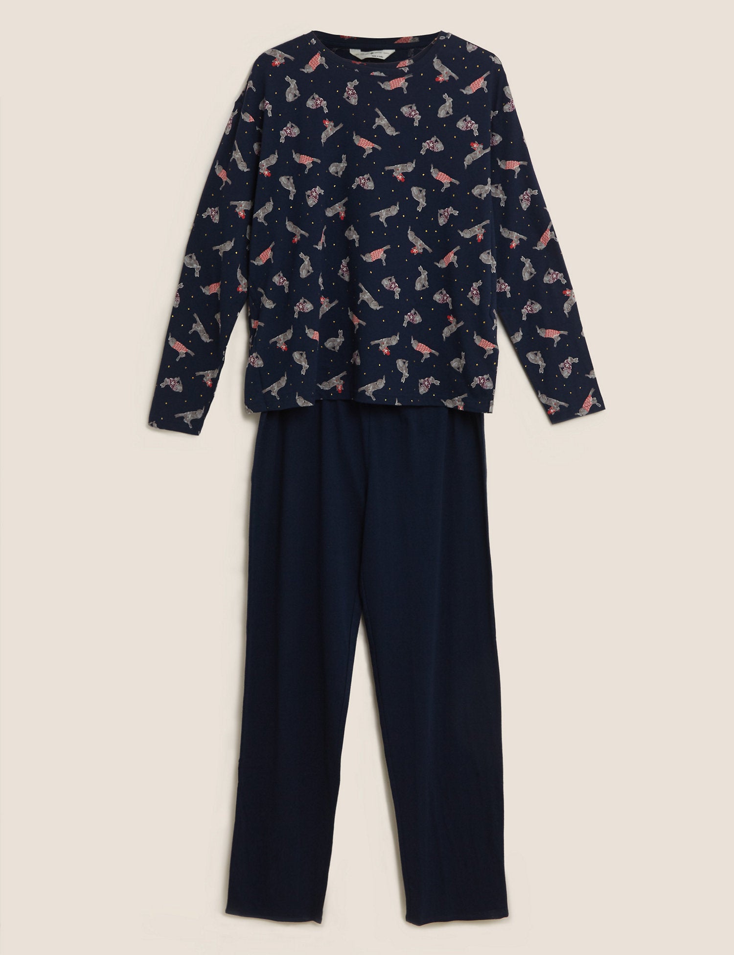 Pure Cotton Bunny Print Pyjama Set