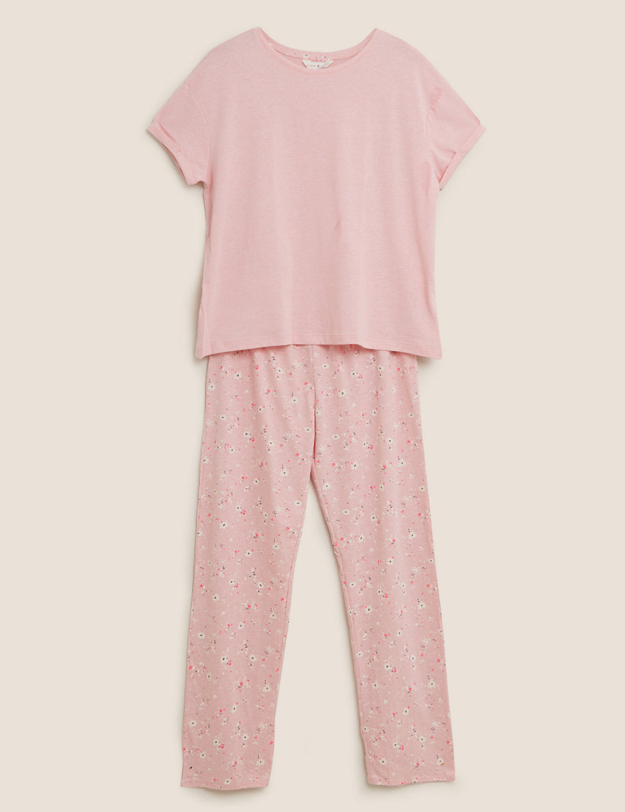 Cotton Floral Print Pyjama Set