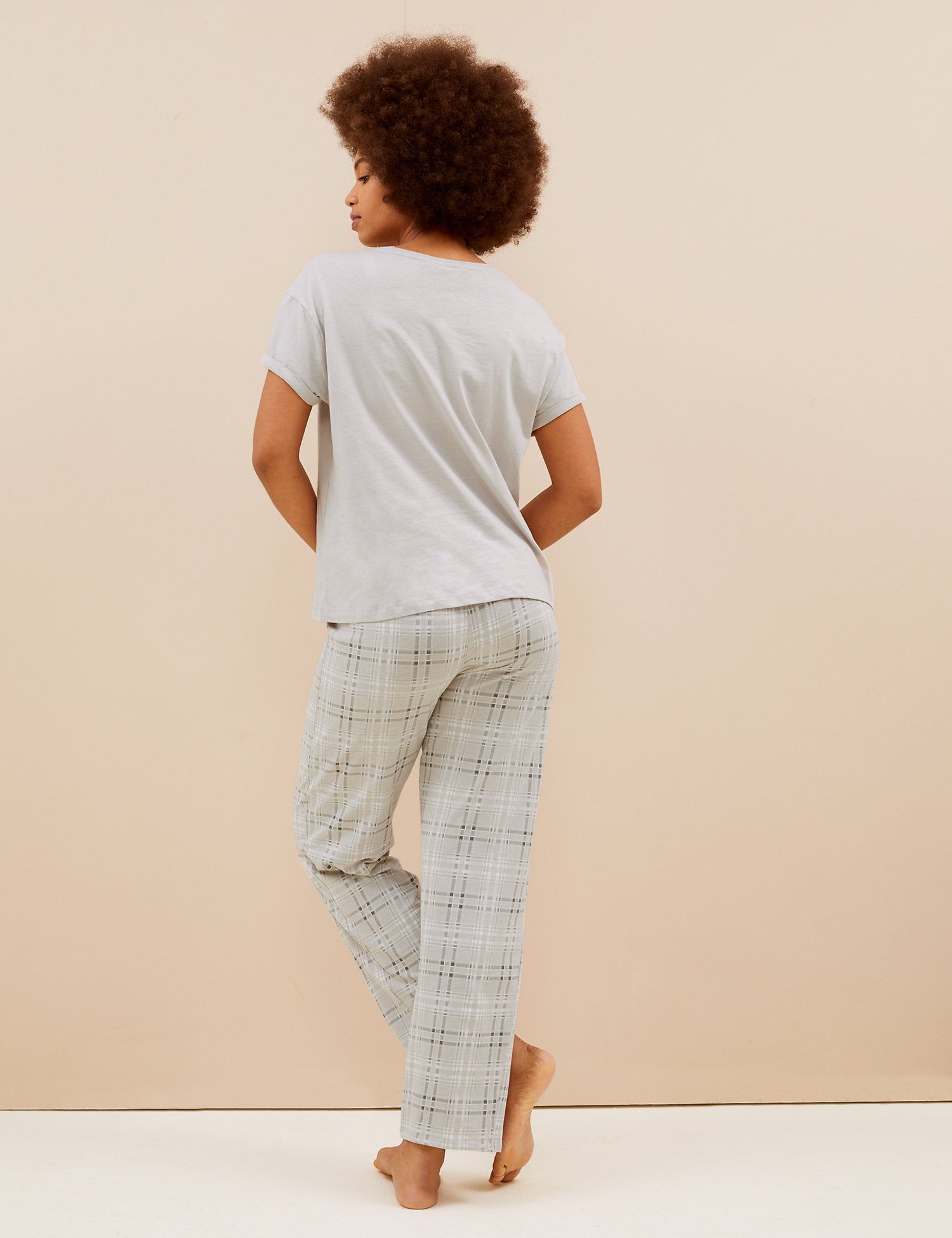 Pure Cotton Checked Pyjama Set