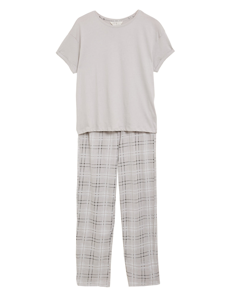 Pure Cotton Checked Pyjama Set