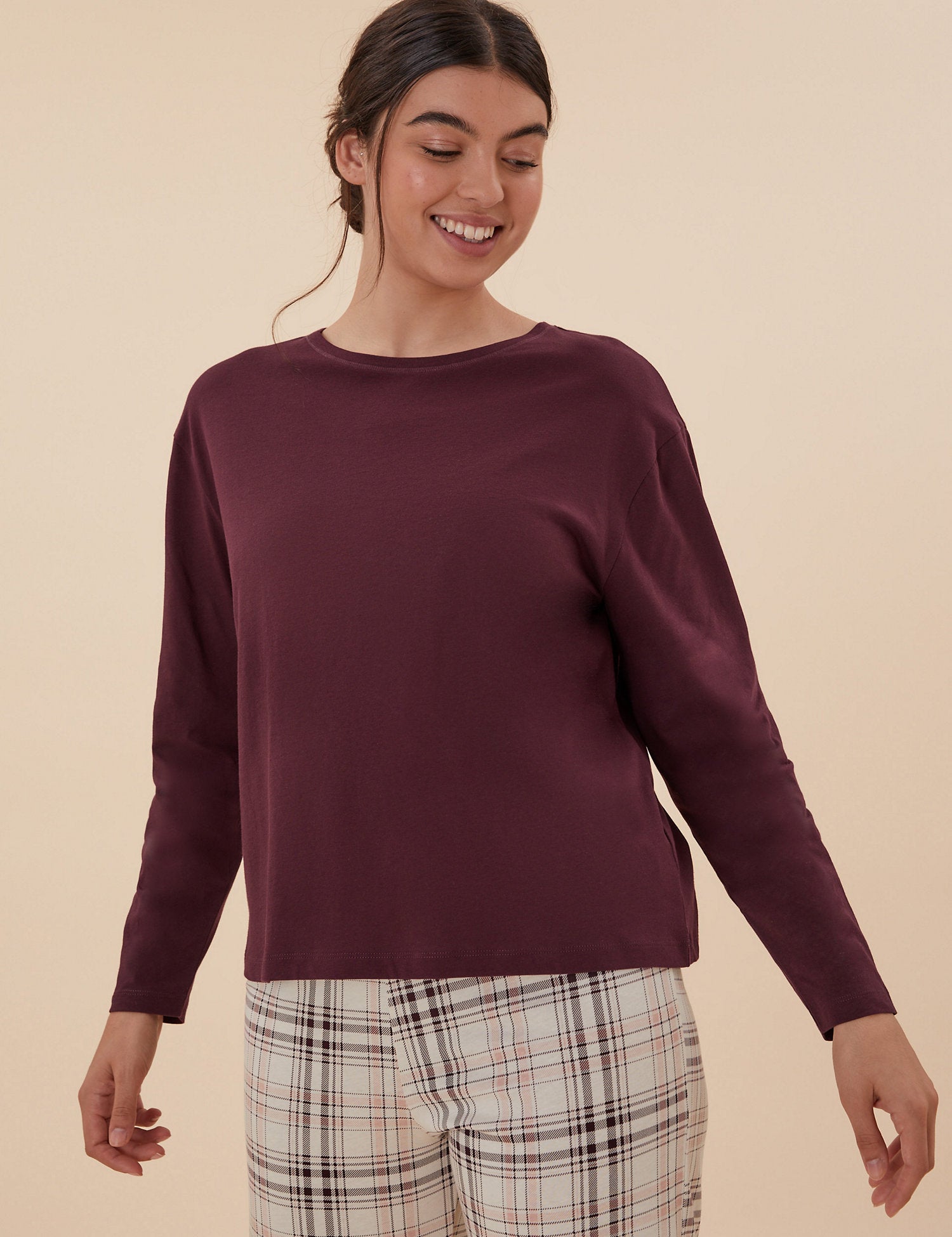 Pure Cotton Checked Print Pyjama Set