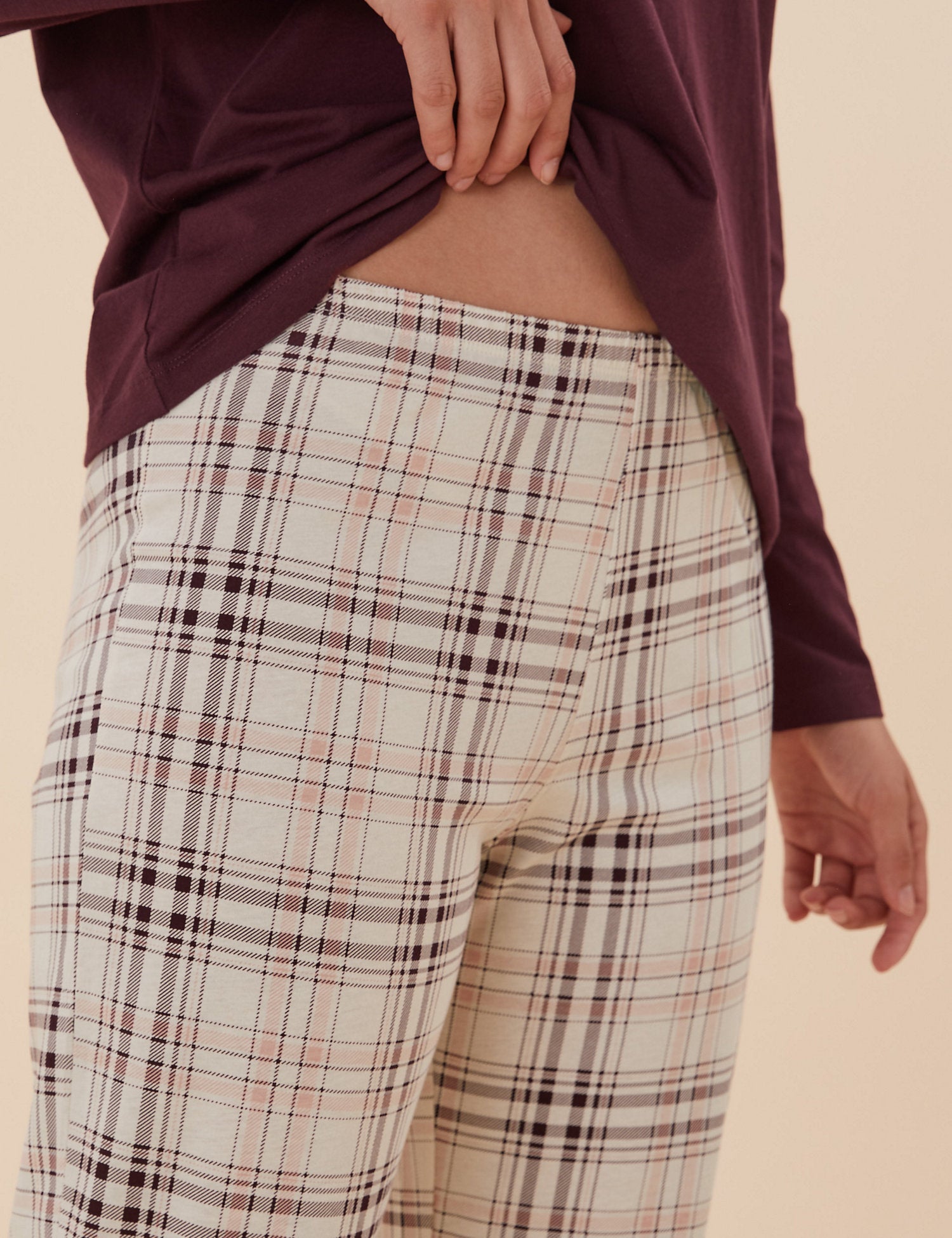 Pure Cotton Checked Print Pyjama Set
