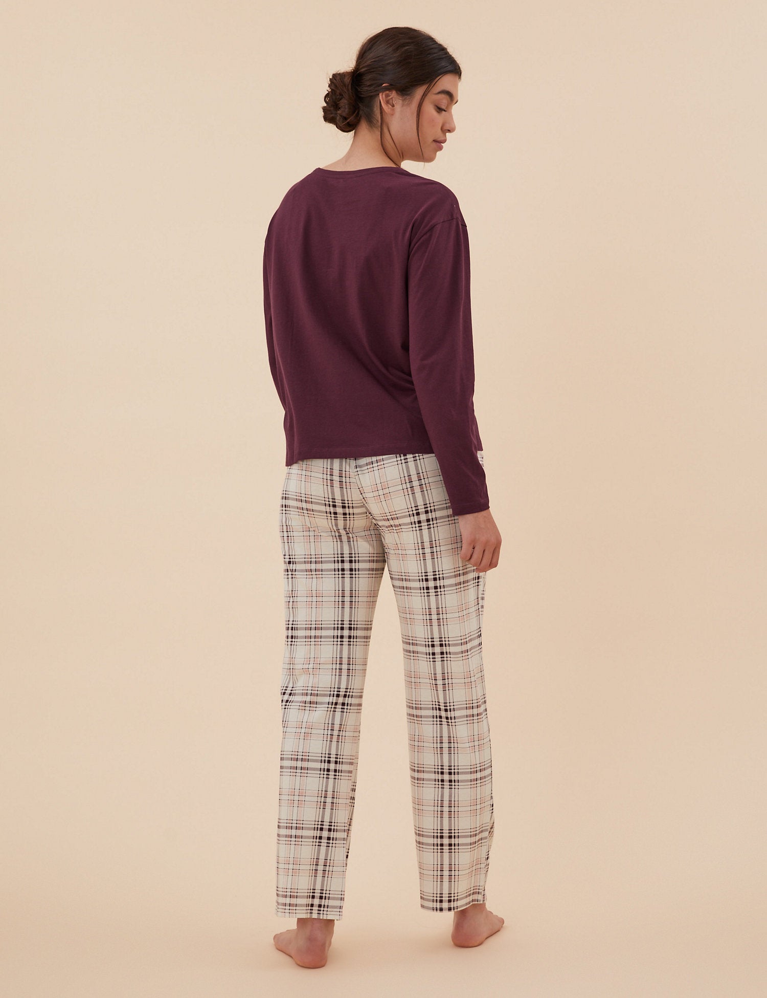 Pure Cotton Checked Print Pyjama Set