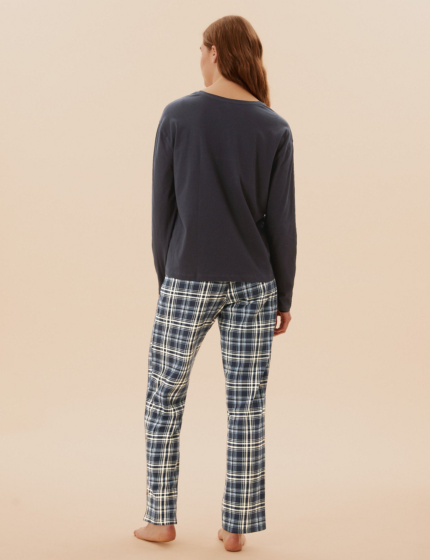 Pure Cotton Checked Pyjama Set
